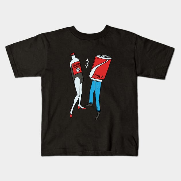 Rum & Cola Kids T-Shirt by Thomcat23